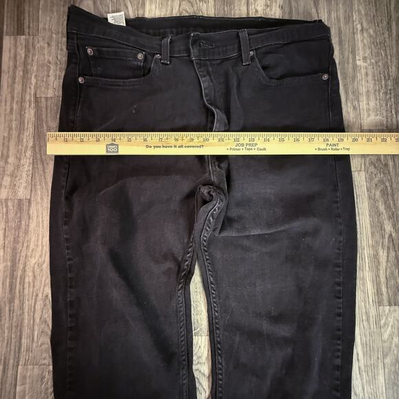 Levi’s 505 Black Denim Jeans W38 L32 | Classic Straight Leg | Water‑Less Finish - Picture 9 of 9